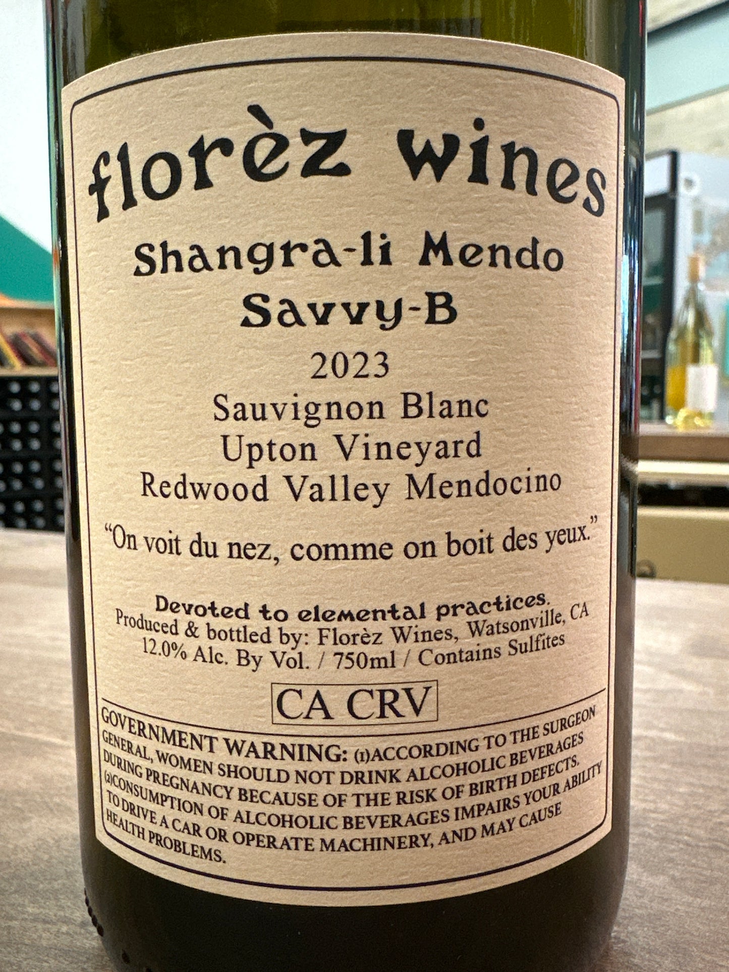 WW Florez Wines Savvy-B