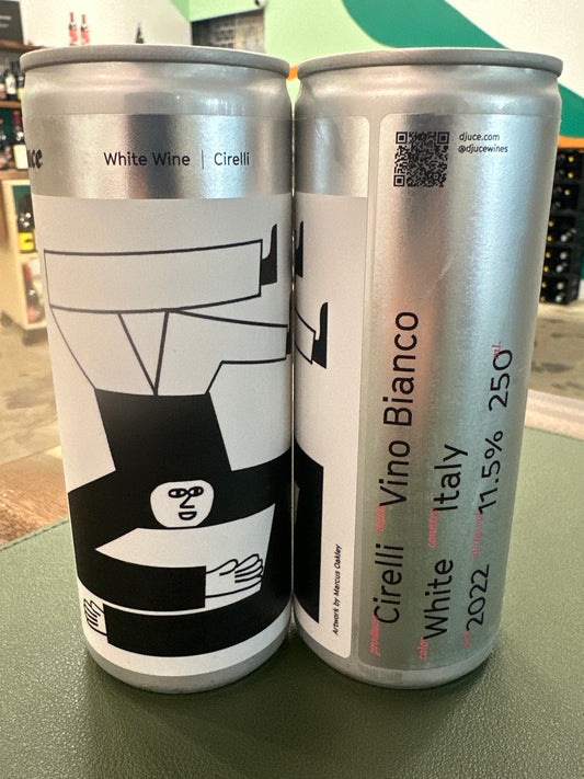 DJuce White Cirelli Can (250 mL)